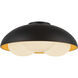 Alora Mood Robyn 3 Light 16 inch Matte Black/Opal Glass Flush Mount Ceiling Light