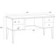 Pattinson 60 X 24 inch White Ceruse / Oyster Shagreen Desk