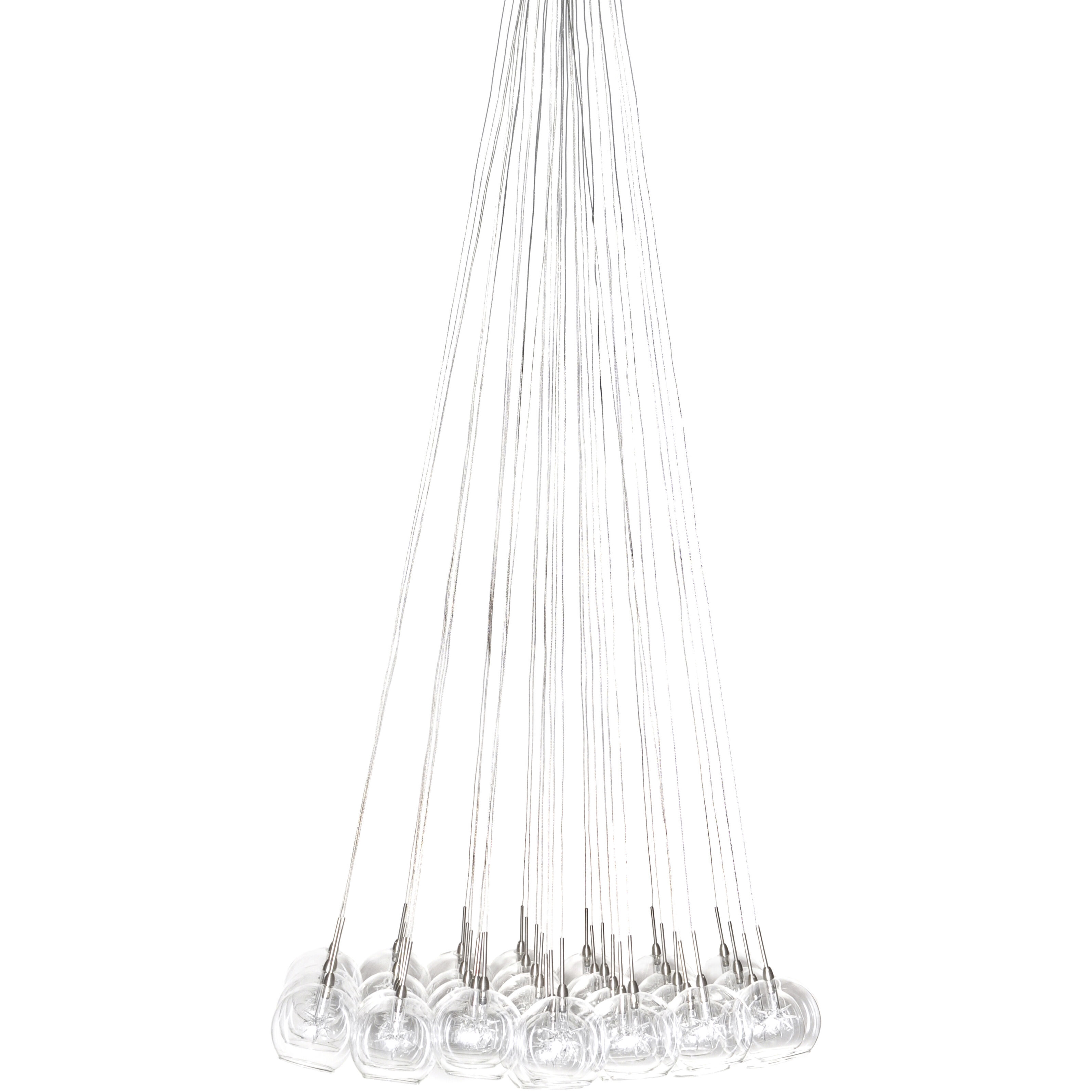 Bushkill 37 Light 33 inch Satin Nickel Multi-Light Pendant Ceiling Light