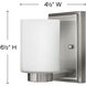 Miley 1 Light 5 inch Brushed Nickel Vanity Light Wall Light in Etched White