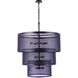 Mesh 12 Light 36 inch Flat Black Pendant Ceiling Light
