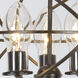 Solaris 3 Light 12 inch English Bronze Outdoor Chandelier