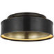Chapman & Myers Connery LED 18 inch Bronze Flush Mount Ceiling Light
