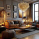 Regent 17 Light 36.75 inch Legacy Brass Chandelier Ceiling Light in Amber Crackled Glass