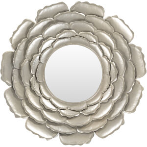 Lotus 32 X 32 inch Silver Mirror, Round
