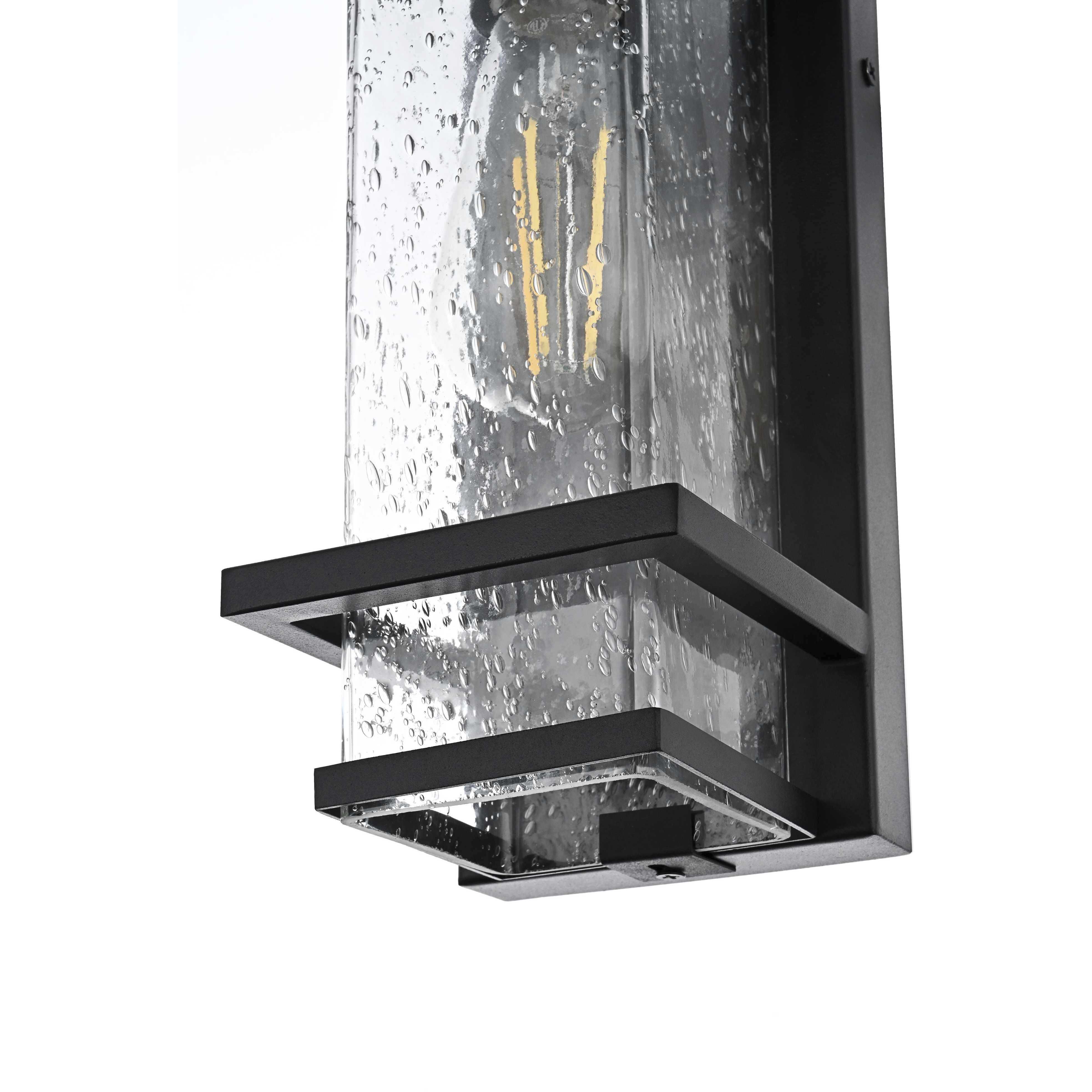 Harper 1 Light 12 inch Black Outdoor Wall Sconce