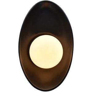 Ambiance LED 7.5 inch Carbon Matte Black Wall Sconce Wall Light