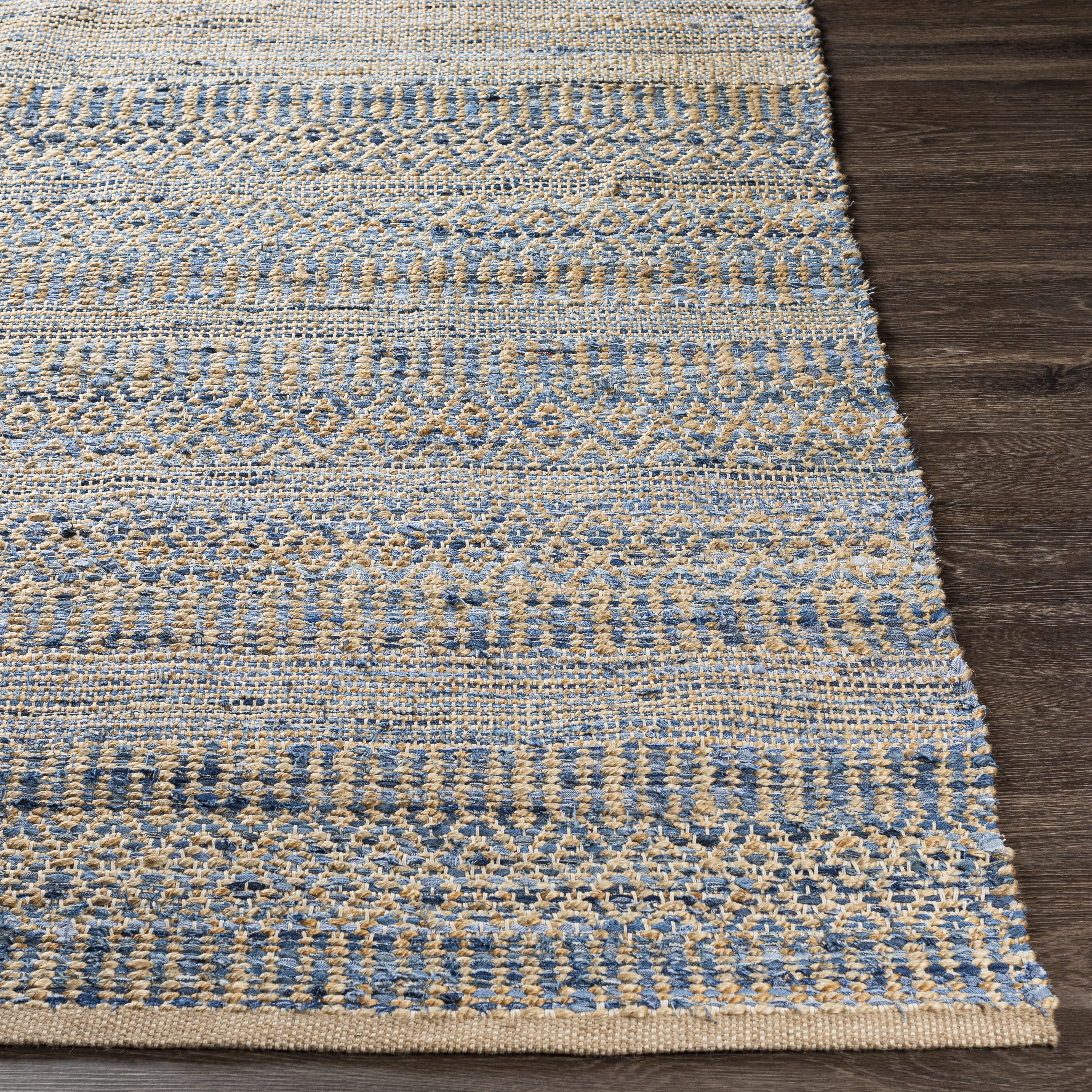Lexington 36 X 24 inch Blue Rug in 2 x 3, Rectangle
