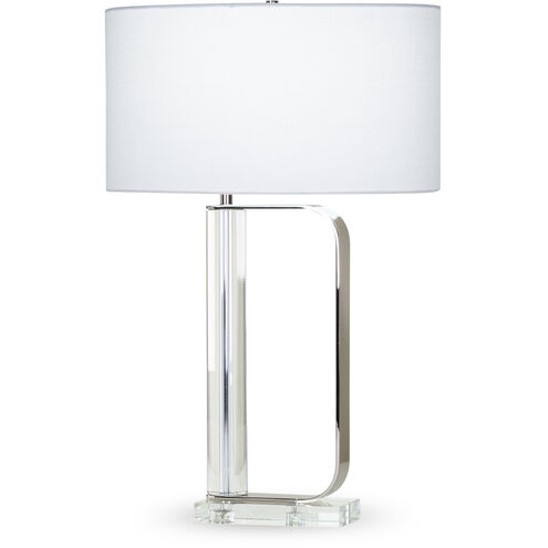 Donald 28.75 inch 150.00 watt Polished Nickel Table Lamp Portable Light in Right