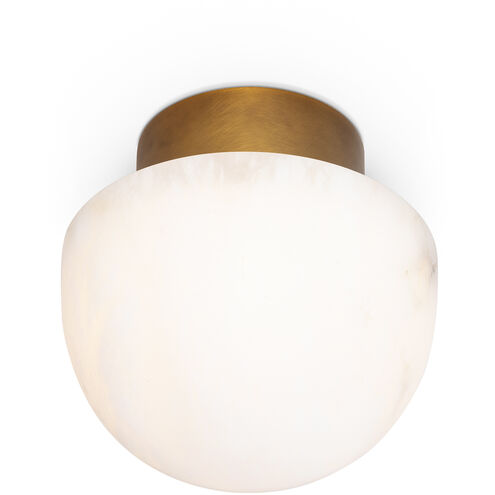Parker LED 7.75 inch Natural Brass Flush Mount Ceiling Light