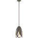 Pental 1 Light 8.3 inch Dark Smoke Mini Pendant Ceiling Light