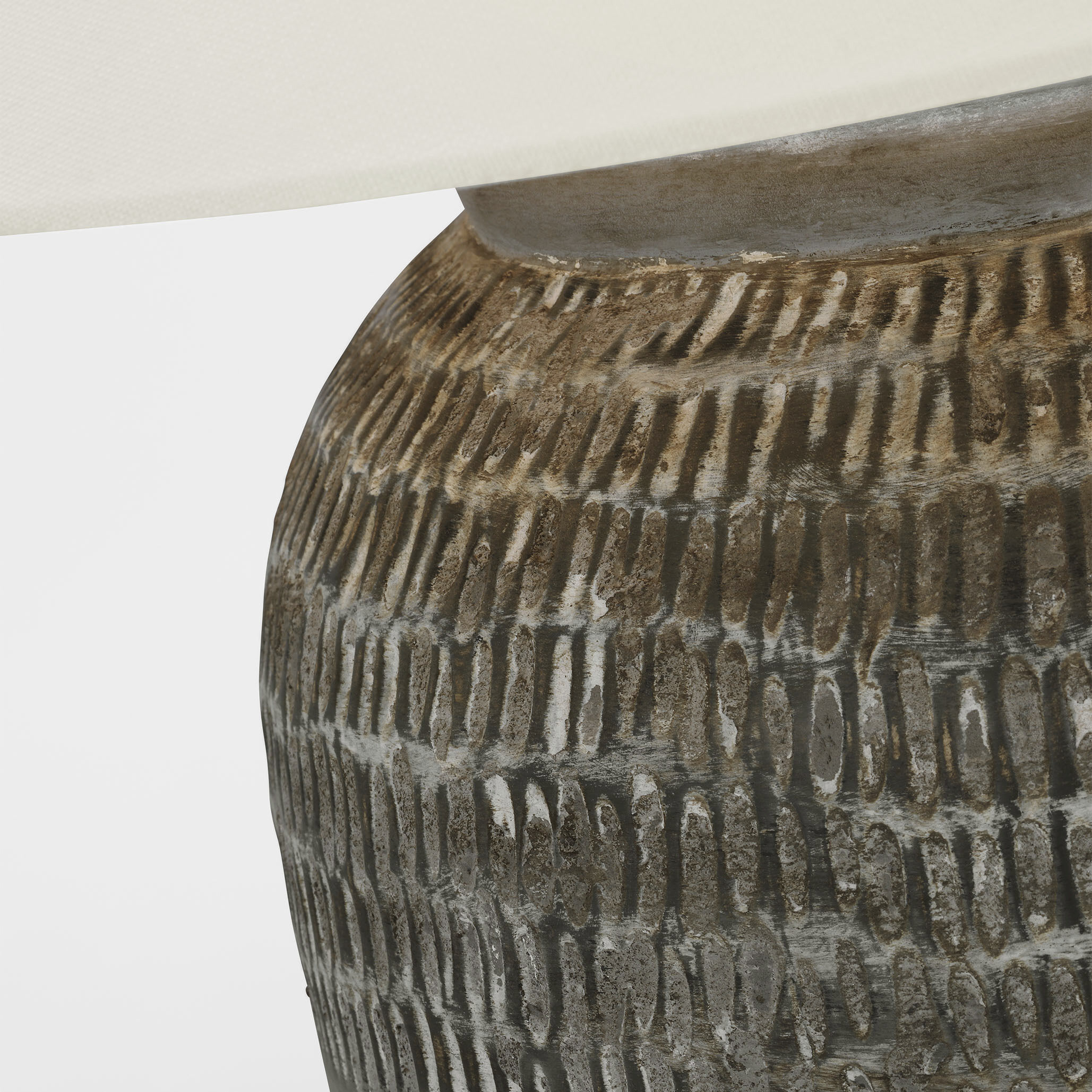 Amber Lewis Indra 27.25 inch 15.00 watt Silt Grey Ceramic Table Lamp Portable Light, Medium