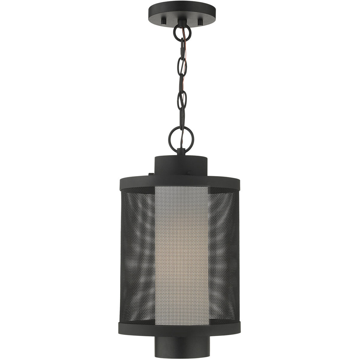 Nottingham 1 Light 9 inch Textured Black Outdoor Pendant Lantern