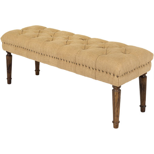 Americus Camel Upholstered Bench