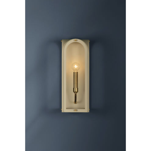 Lincroft 1 Light 6 inch Vintage Gold Leaf and Soft Sand Wall Sconce Wall Light