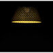 Woven 1 Light 14.5 inch Gray/Black Single Pendant Ceiling Light in Gray and Black