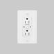 1G Duplex 125 White Outlet, GFCI