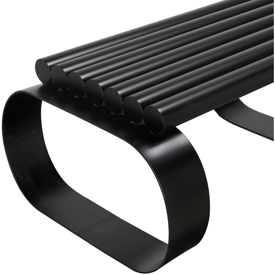 Satish Matte Black Bench