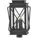Montecito 3 Light 20.5 inch Museum Black Outdoor Post Mount Lantern