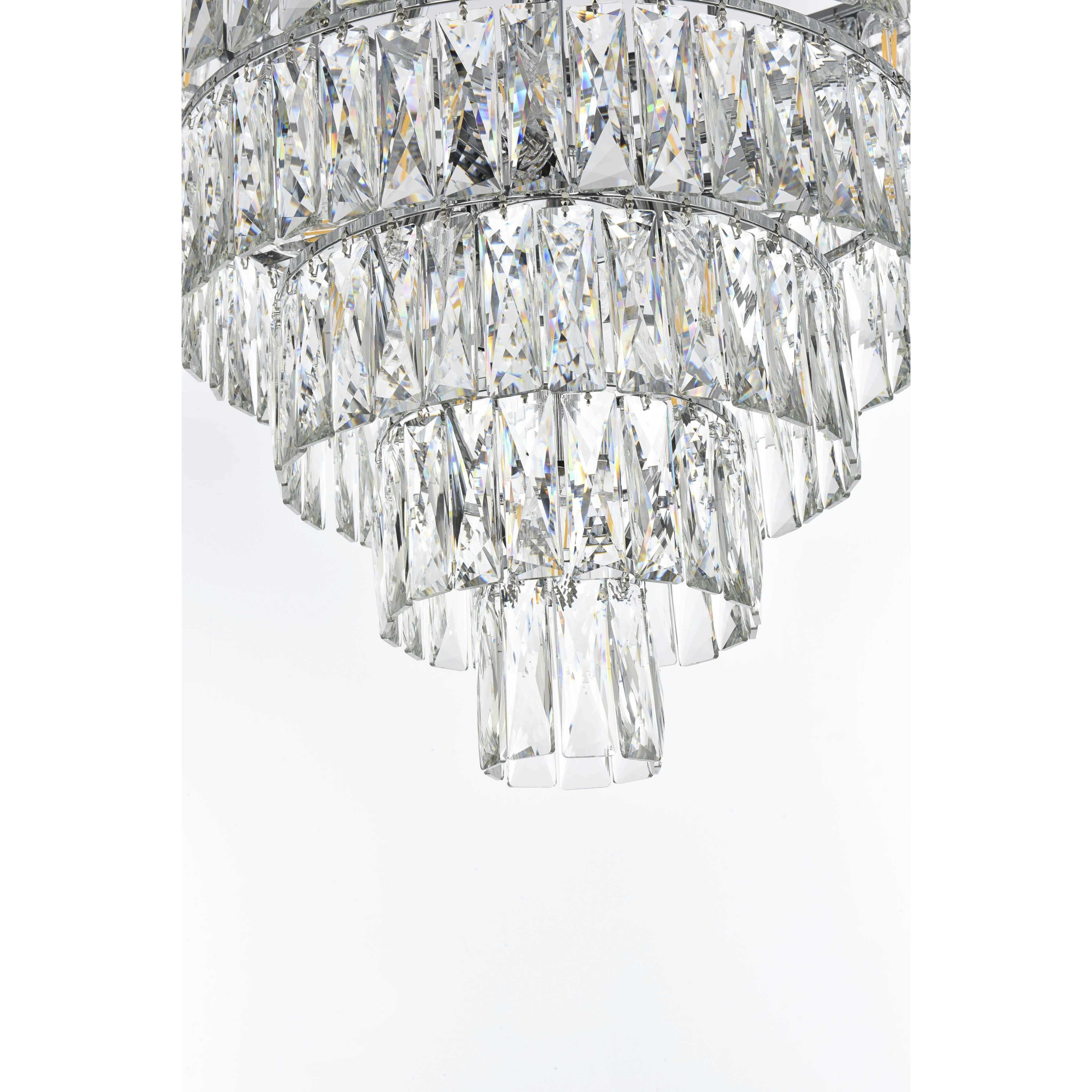 Josephine 29 Light 36 inch Chrome Chandelier Ceiling Light