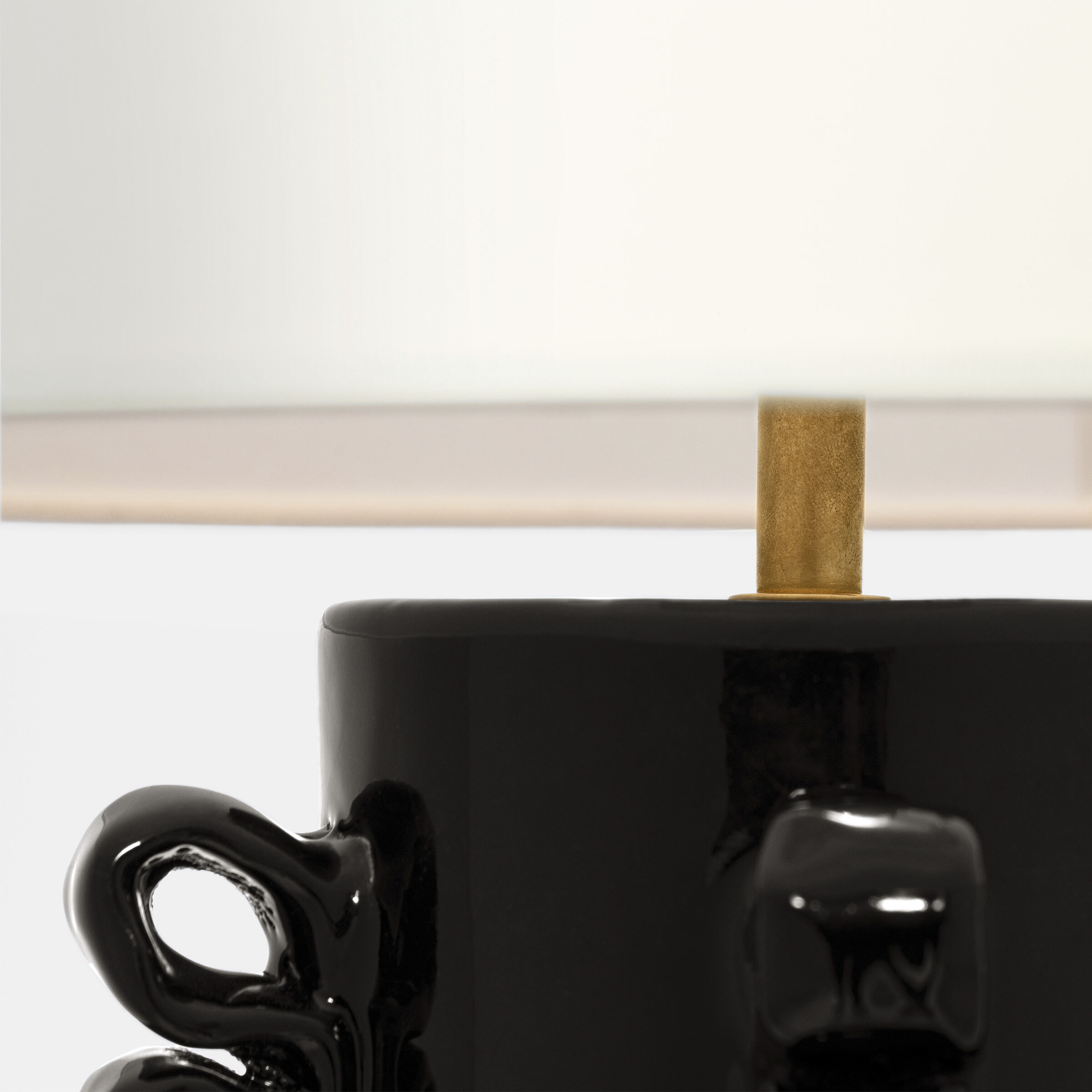 AERIN Amandine 24.75 inch 15.00 watt Raven Black Table Lamp Portable Light