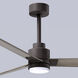 Atlas Alessandra-LK 56 inch Textured Bronze with Gray Ash Blades Indoor/Outdoor Ceiling Fan