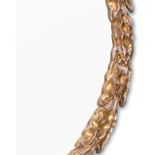 Olive Branch 36 X 36 inch Gold Leaf Mirror