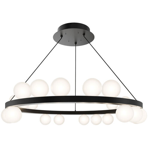 Carousel LED 28 inch Black Chandelier Ceiling Light in 4000K, dweLED