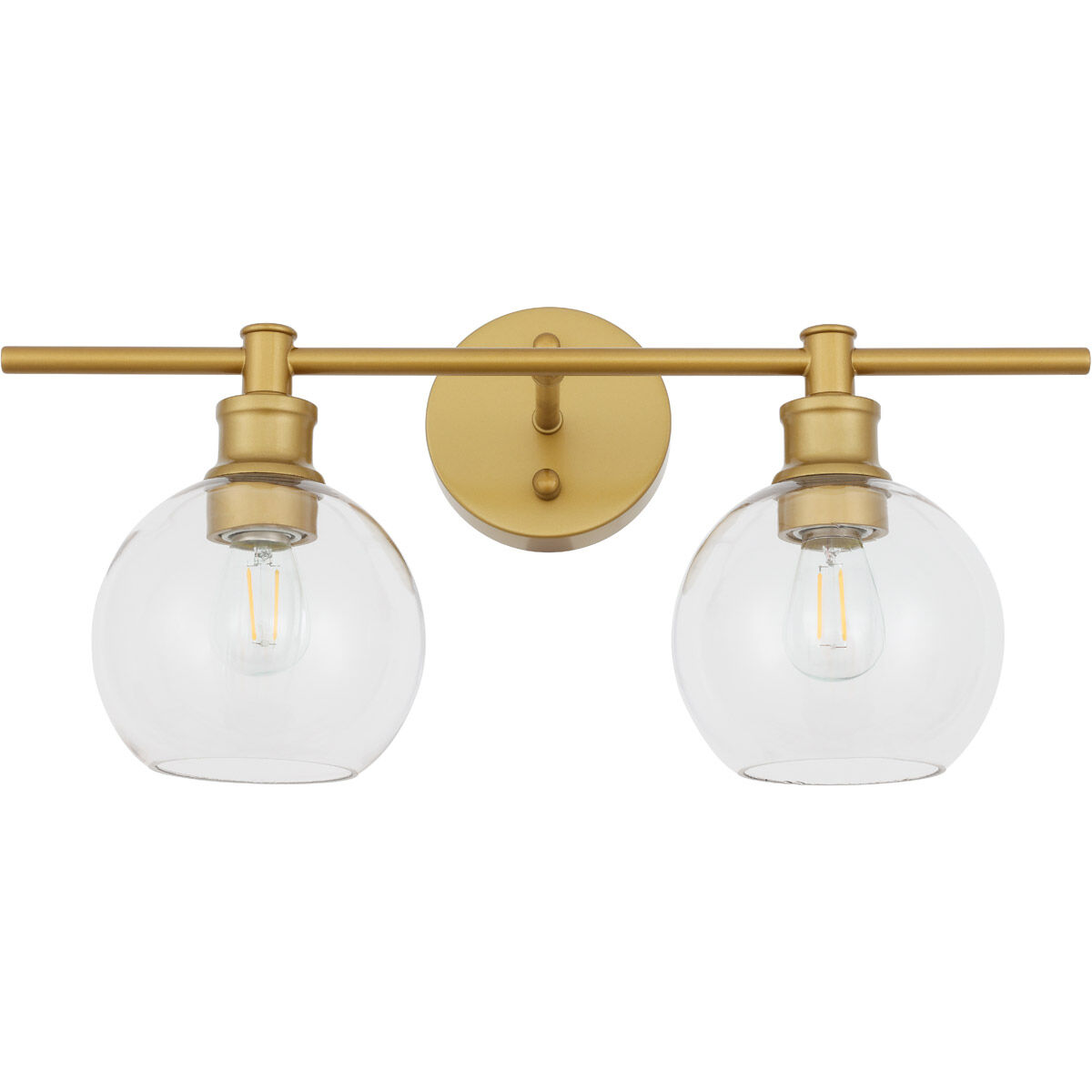 Syracuse 2 Light 19 inch Brass Wall sconce Wall Light