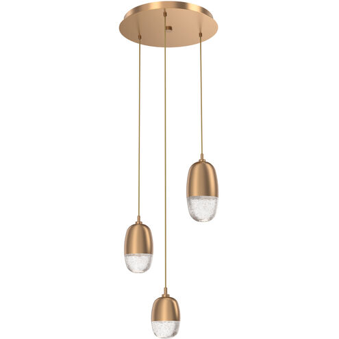 Pebble LED Novel Brass Chandelier Ceiling Light, Multi-Port