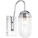 Kace 1 Light 4.8 inch Chrome Wall sconce Wall Light