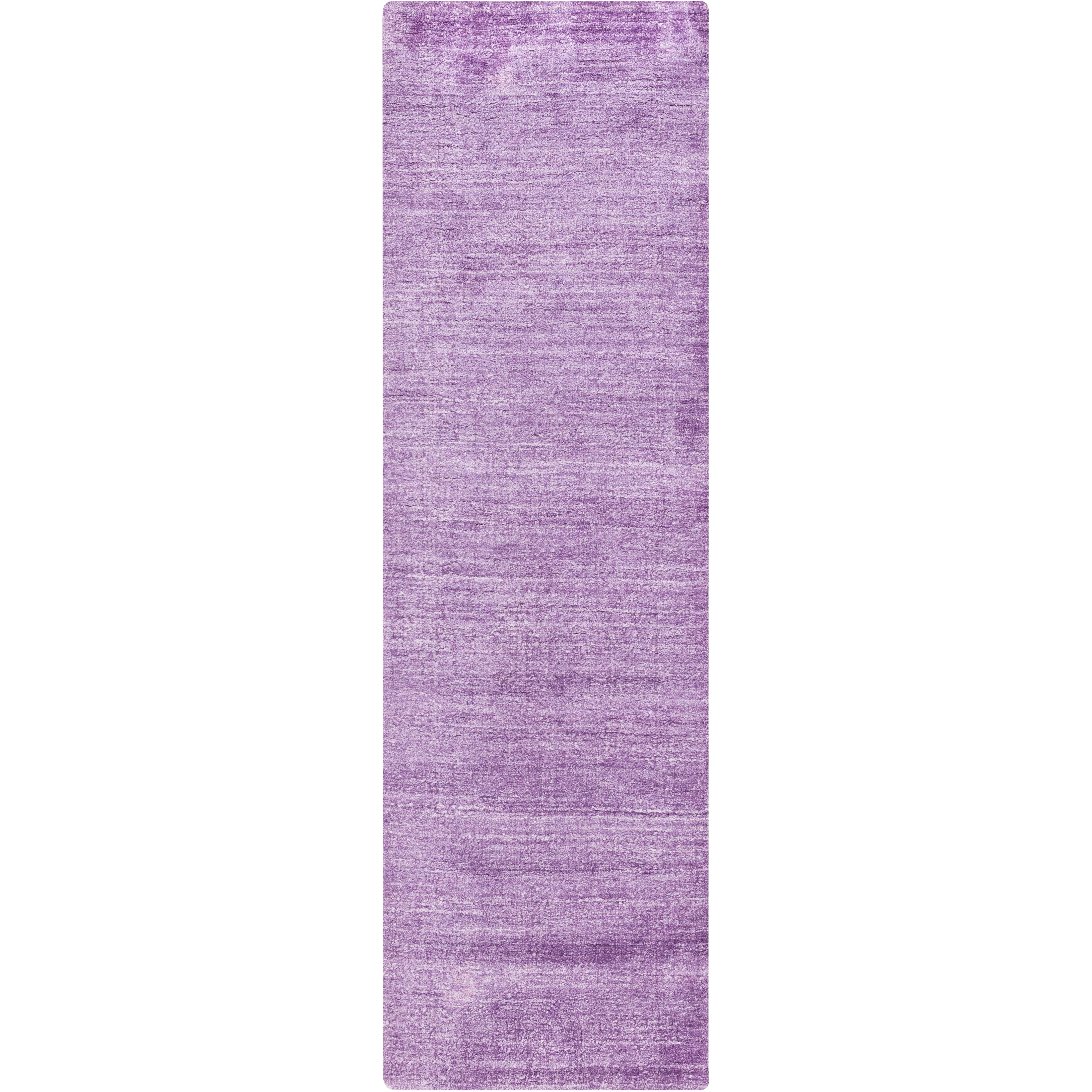Haize 96 X 30 inch Bright Purple Rug