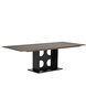 Cameron 95 X 42 inch Dark Walnut with Matte Black Dining Table