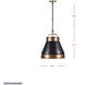 Savarin 1 Light 20 inch Heritage Black and Heritage Bronze Pendant Ceiling Light