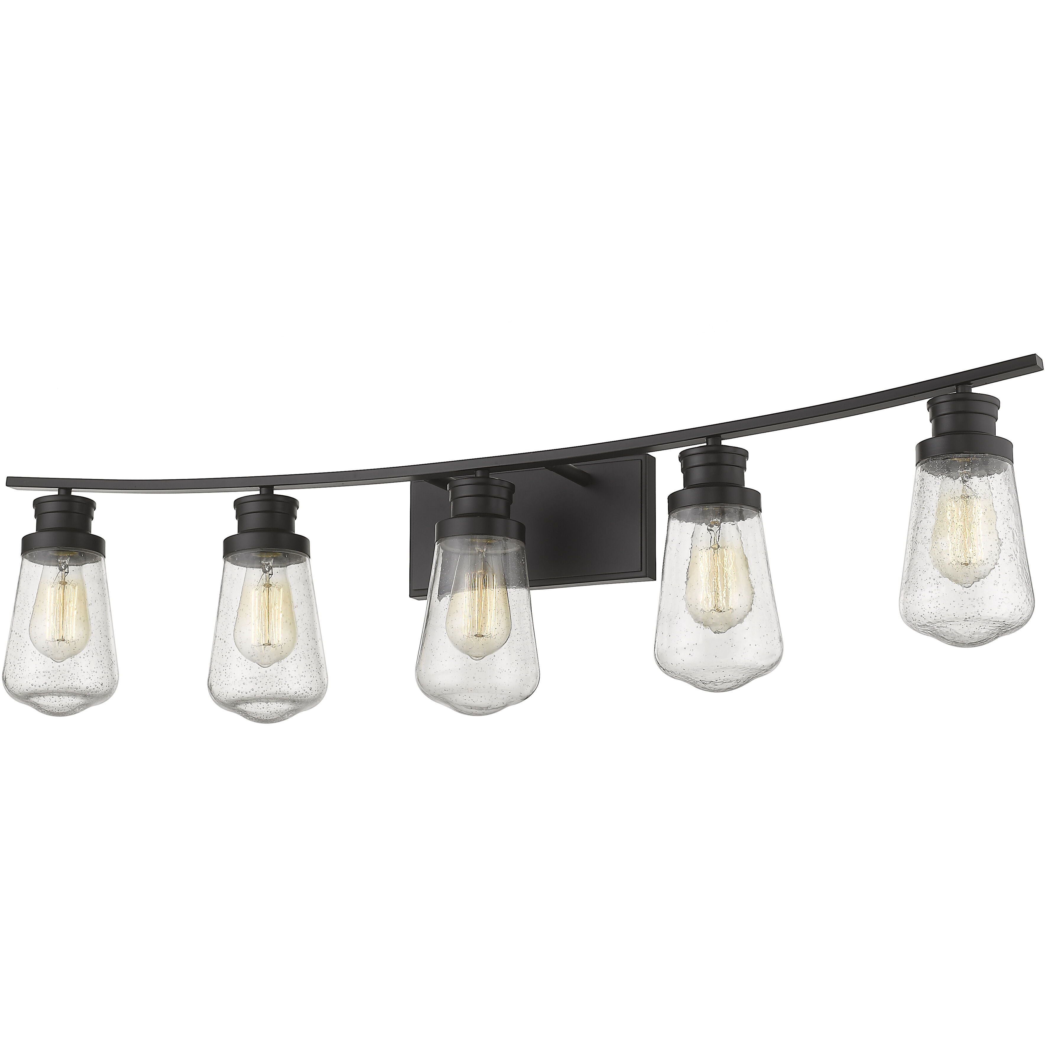 Gaspar 5 Light 40 inch Bronze Vanity Wall Light