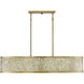 New Haven 5 Light 15.5 inch Burnished Brass Oval Chandelier Ceiling Light