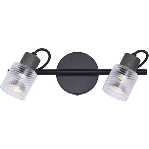 Owen Black and Wood Track Lighting Ceiling Light