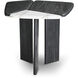 Brinton 21.26 X 21.26 inch Charcoal Grey Crown Solid Wood and White Marble Side Table