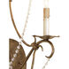 Crystal Lights 2 Light 14 inch Rhine Gold Wall Sconce Wall Light