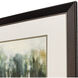 Texture Treeline Green and White Framed Art, Propac