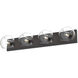 Alora Mood Willow 4 Light 31 inch Matte Black Bath Vanity Light Wall Light in Clear