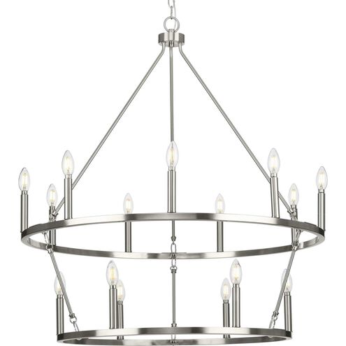 Gilliam 15 Light 35.5 inch Brushed Nickel Chandelier Ceiling Light