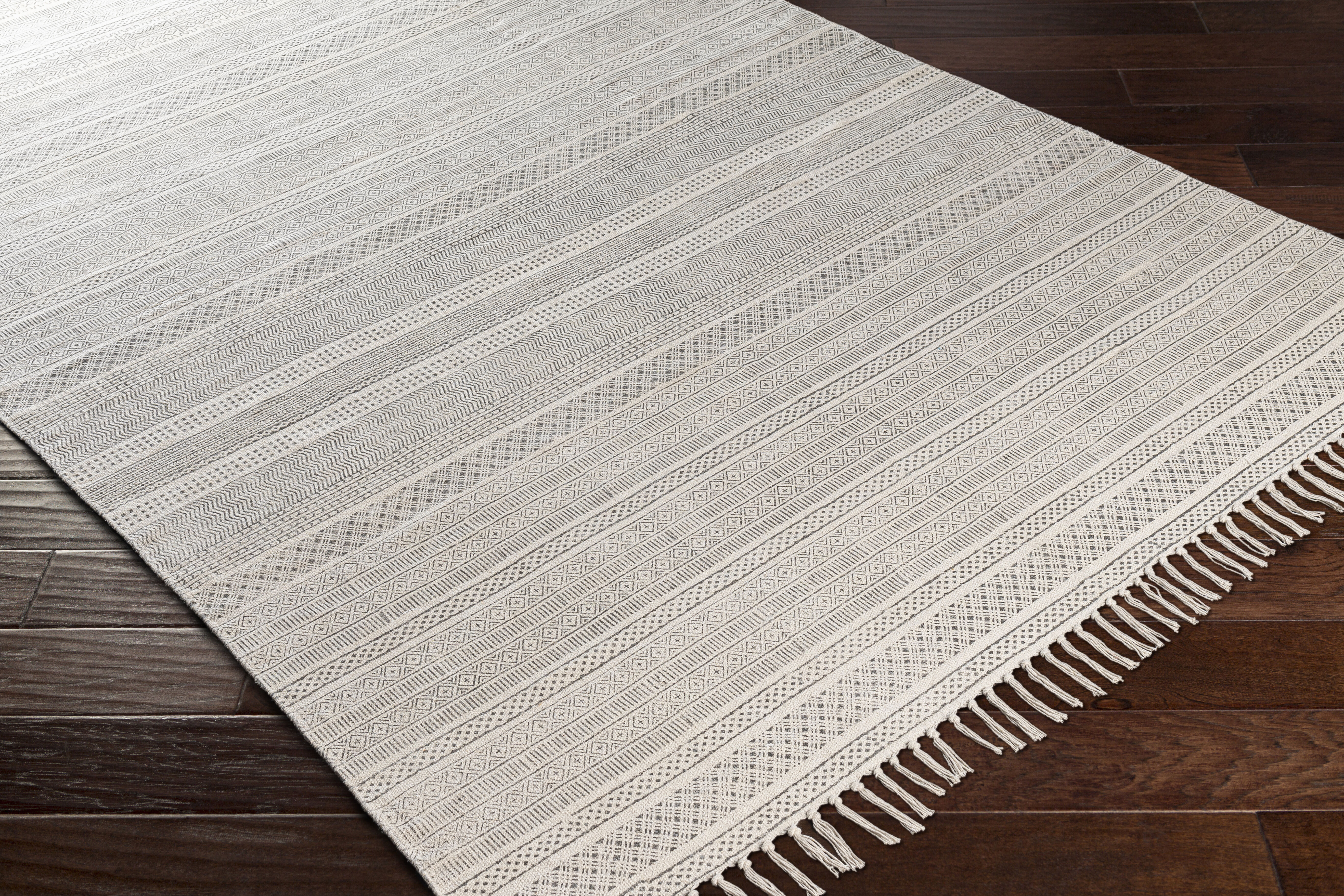 July 108 X 72 inch Light Grey Rug in 6 X 9, Rectangle
