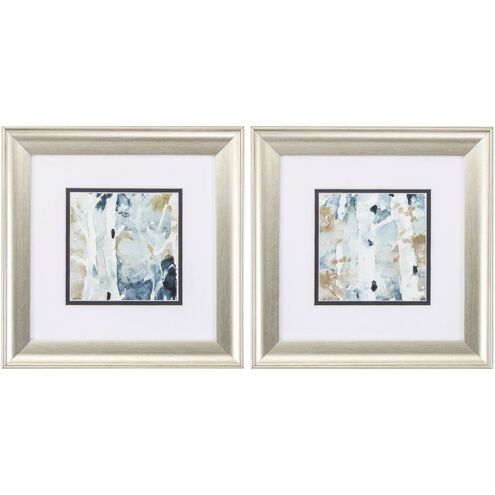 Abstract Collection Blue Framed Art