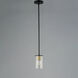 Sleek 1 Light 4 inch Antique Brass/Black Mini Pendant Ceiling Light