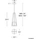 Karie LED 8.25 inch Aged Brass Mini-Pendant Ceiling Light