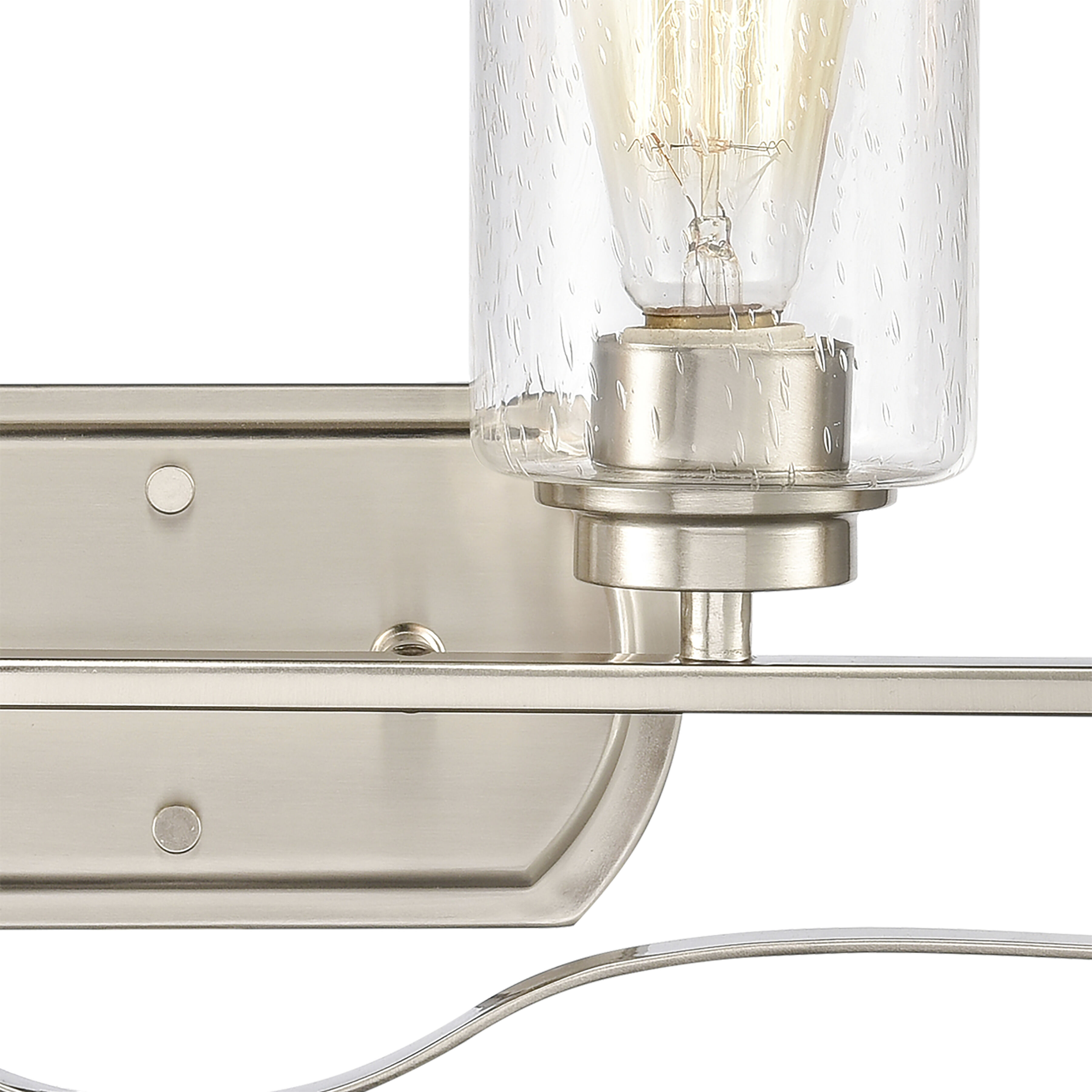 Market Square Vanity Light Wall Light in Brushed Nickel