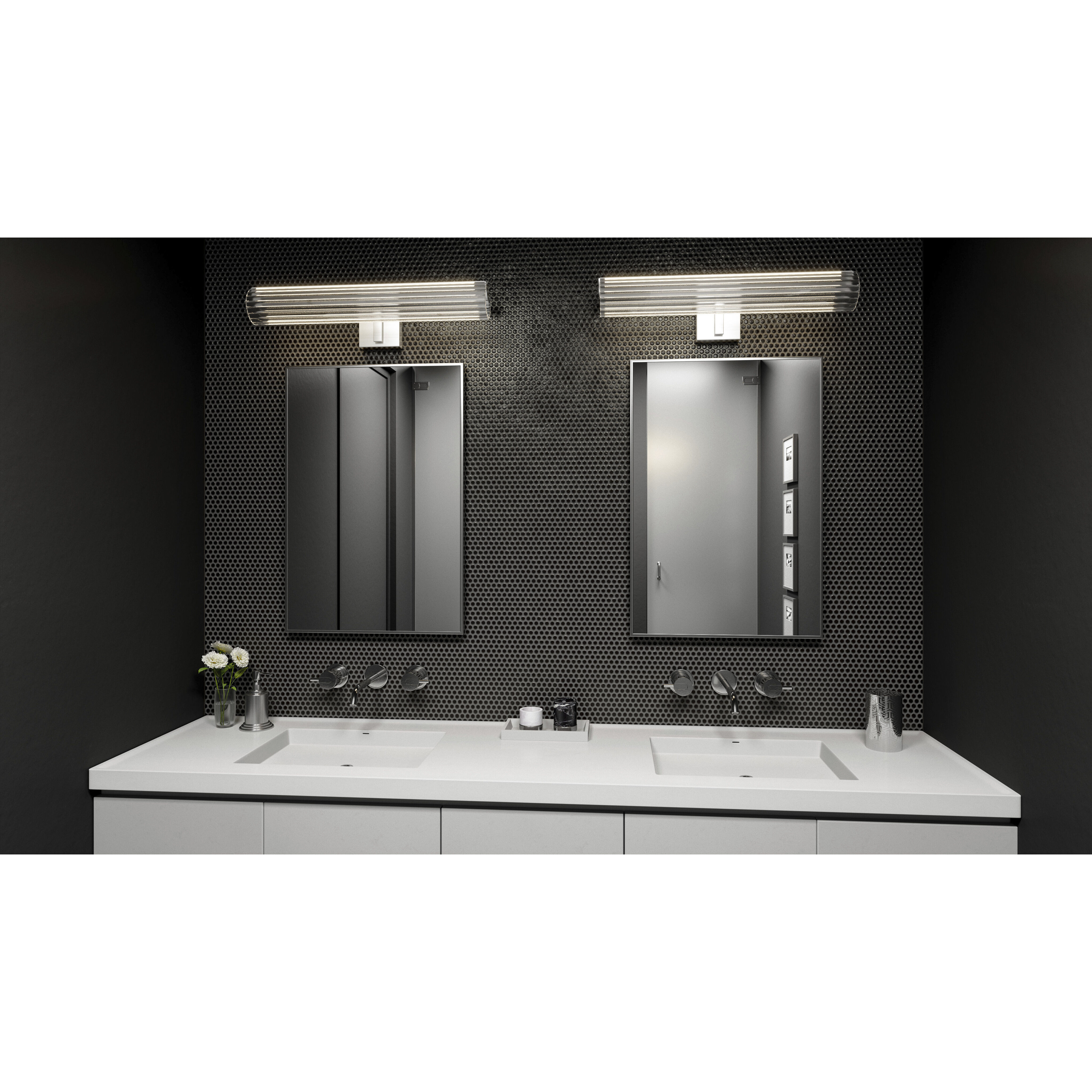 McNair LED 24 inch Polished Chrome Bath Light Wall Light