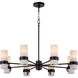Sojourn 8 Light 36 inch Bronze Chandelier Ceiling Light
