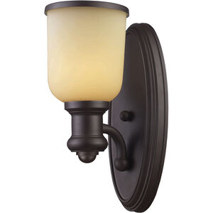 Brooksdale 1 Light 5 inch Oiled Bronze Sconce Wall Light in Incandescent